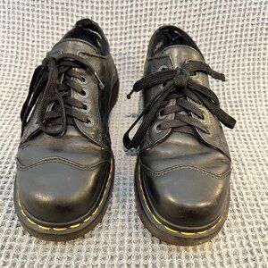 VTG Dr. Martens 8561 Made in England Steel Toe Black Leather Shoes UK 8 US 9/10